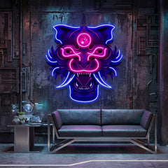 Evil Tiger Demon LED Neon Sign Light Pop Art