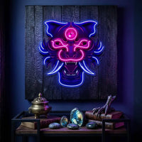 Evil Tiger Demon LED Neon Sign Light Pop Art