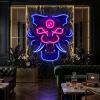 Evil Tiger Demon LED Neon Sign Light Pop Art