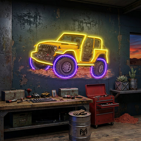 Extreme Blue Off Road LED Neon Sign Light Pop Art