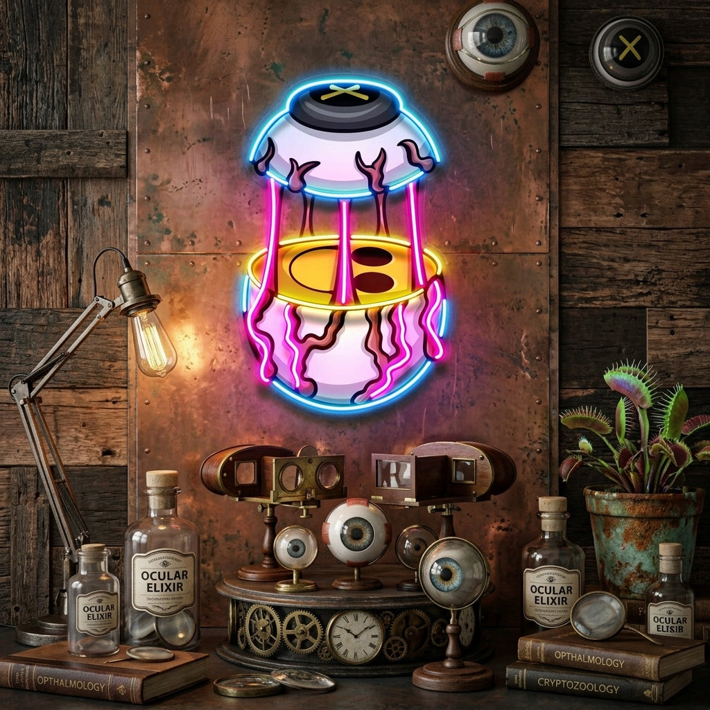 Eyes Emoticon Streetwear LED Neon Sign Light Pop Art