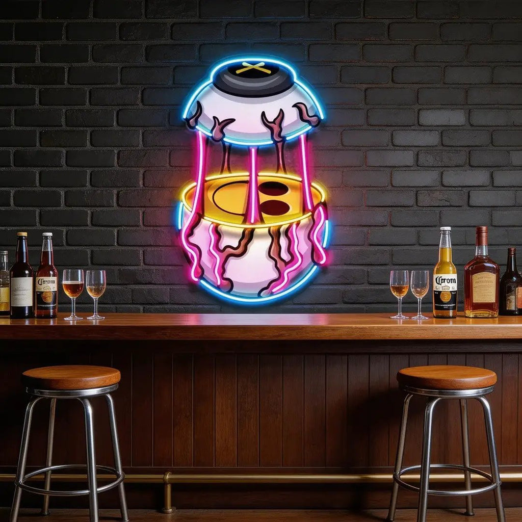 Eyes Emoticon Streetwear LED Neon Sign Light Pop Art