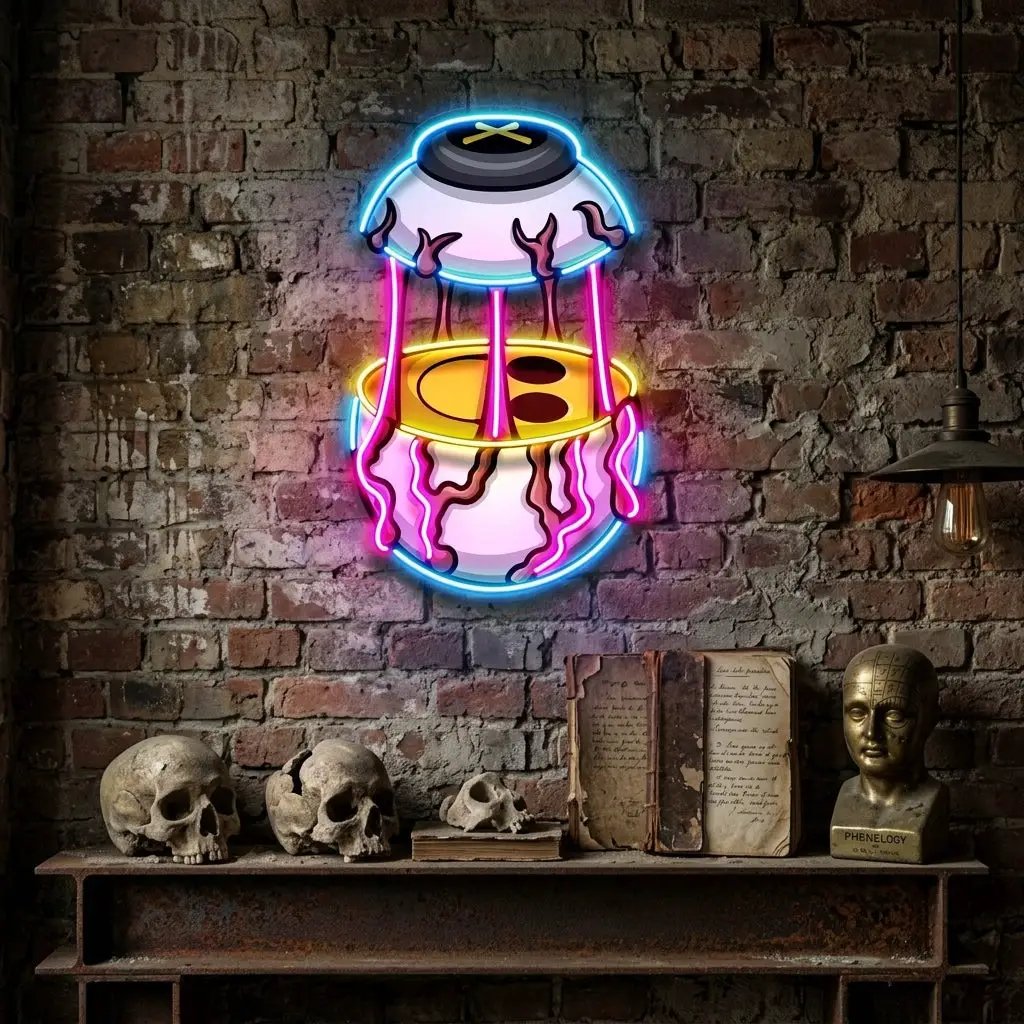 Eyes Emoticon Streetwear LED Neon Sign Light Pop Art