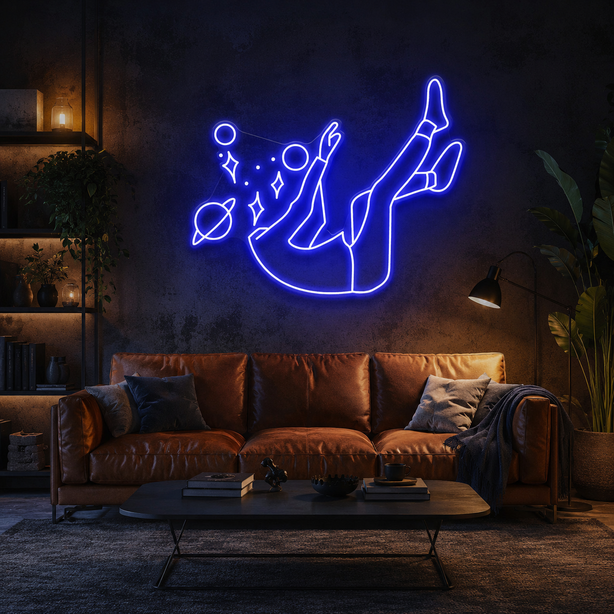 Falling Into Space Led Neon Sign Light