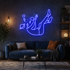 Falling Into Space Led Neon Sign Light