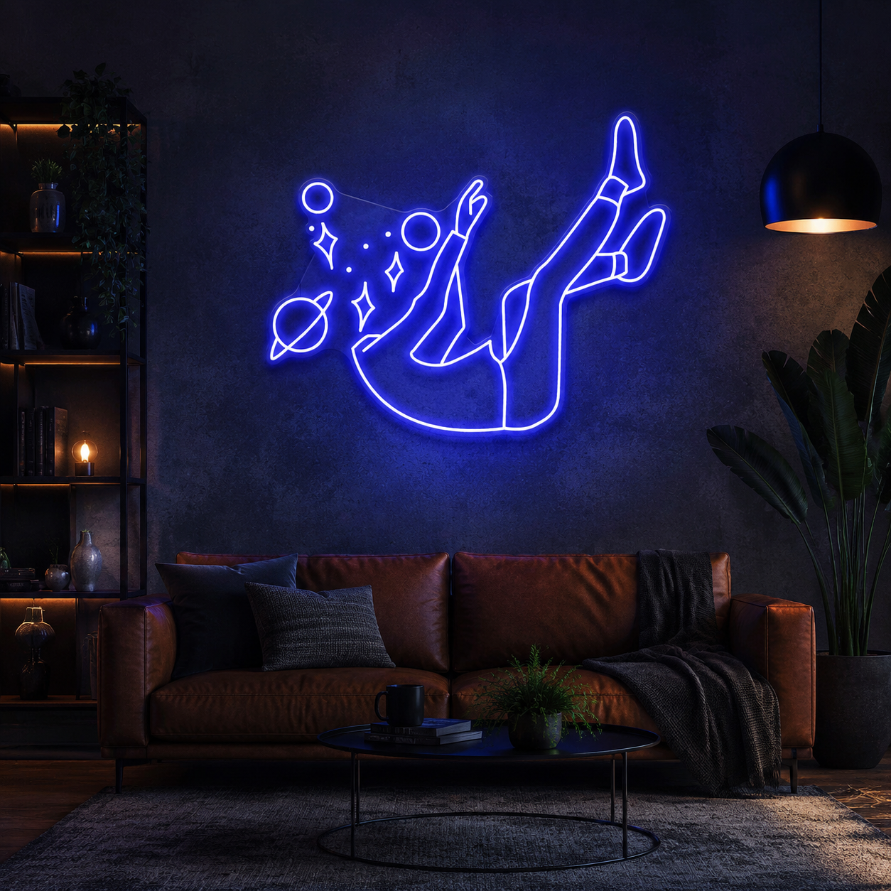 Falling Into Space Led Neon Sign Light