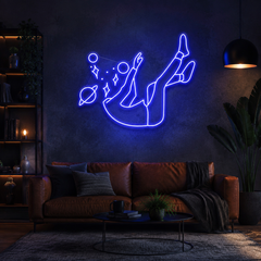 Falling Into Space Led Neon Sign Light