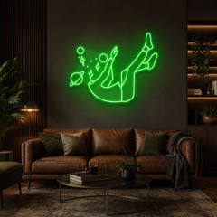 Falling Into Space Led Neon Sign Light
