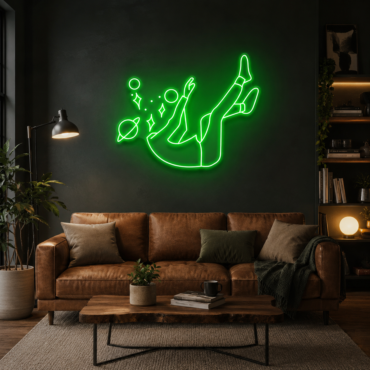 Falling Into Space Led Neon Sign Light
