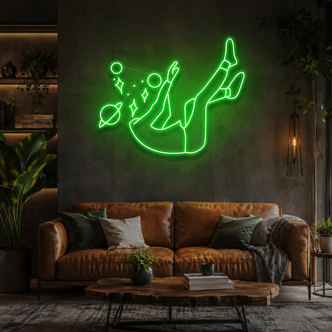 Falling Into Space Led Neon Sign Light