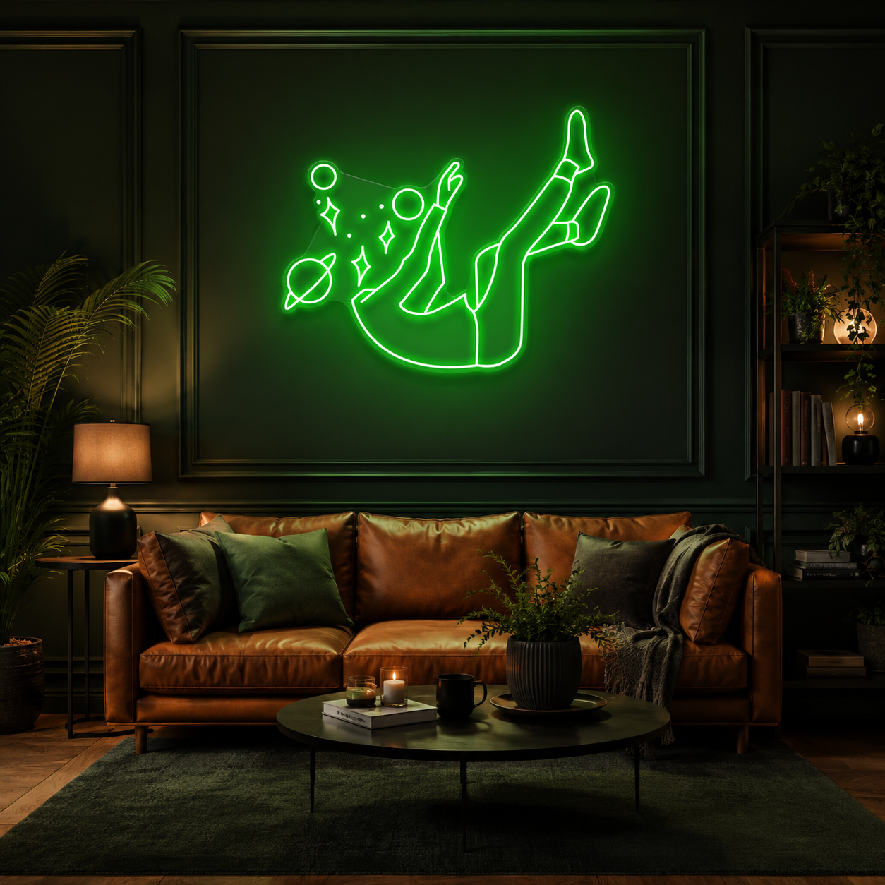 Falling Into Space Led Neon Sign Light