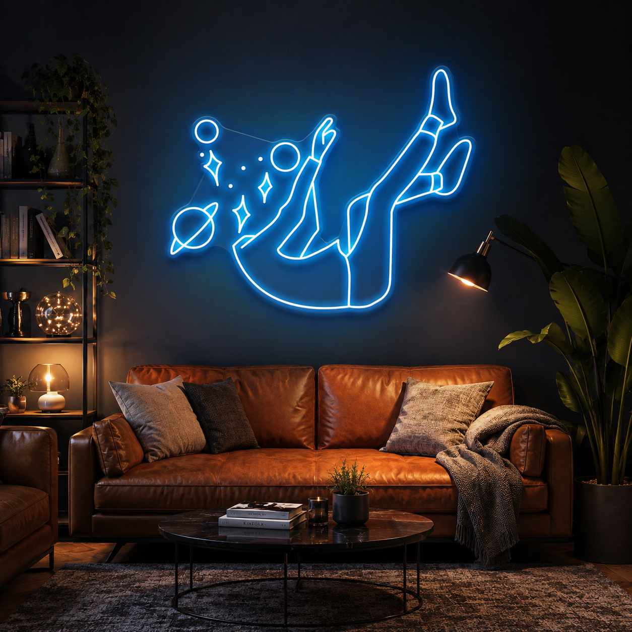 Falling Into Space Led Neon Sign Light