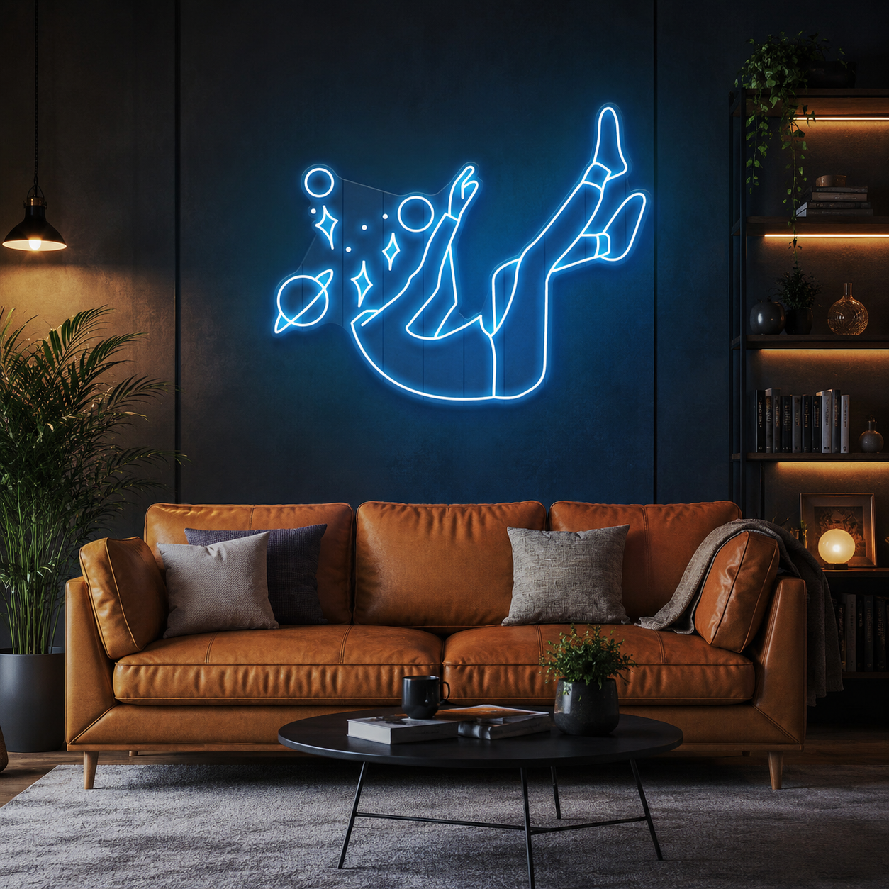 Falling Into Space Led Neon Sign Light