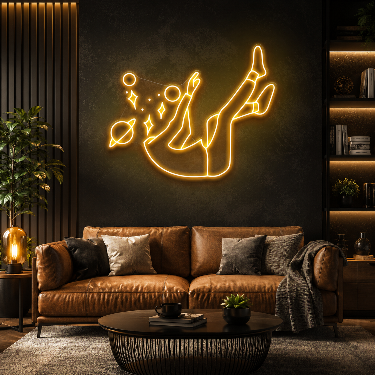 Falling Into Space Led Neon Sign Light