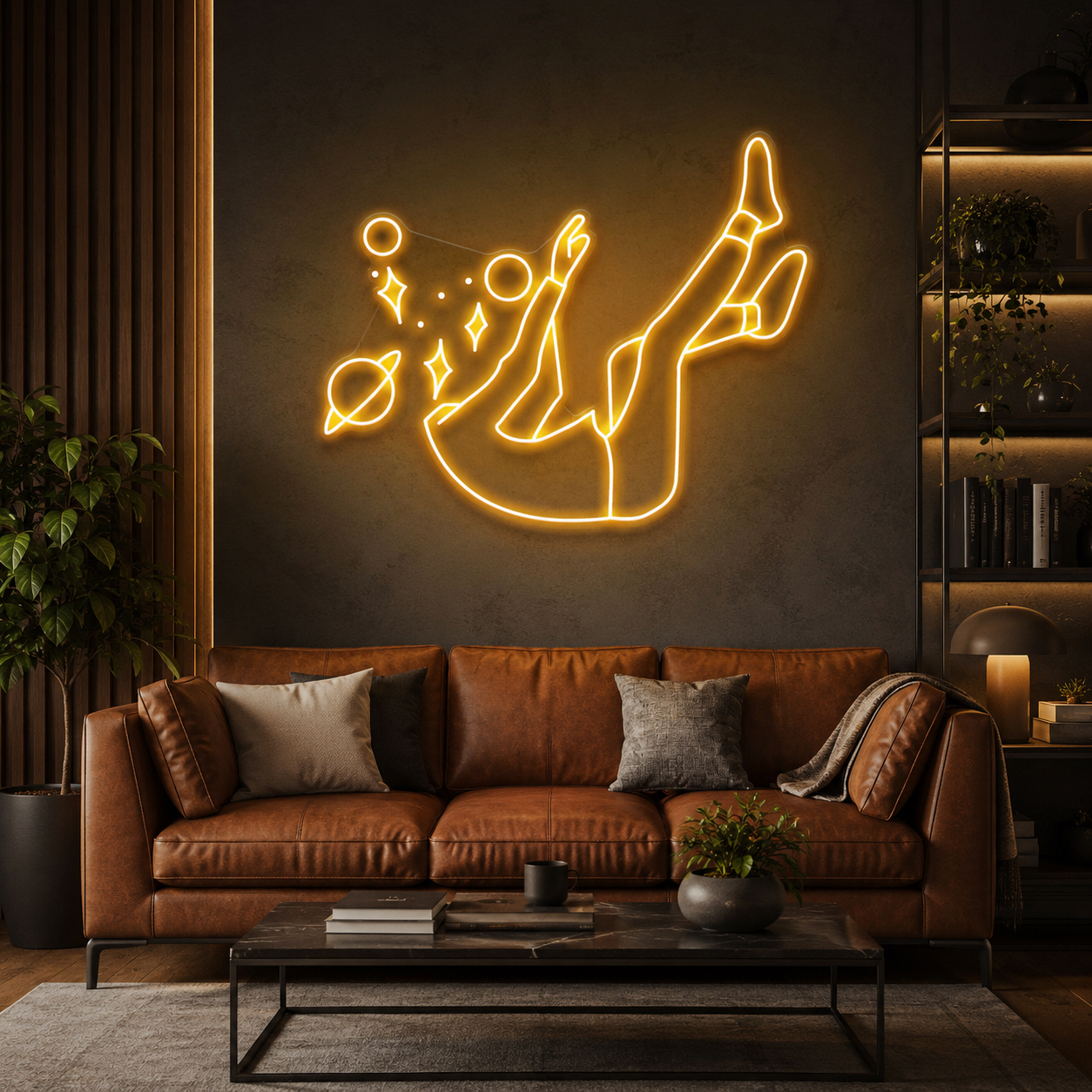 Falling Into Space Led Neon Sign Light