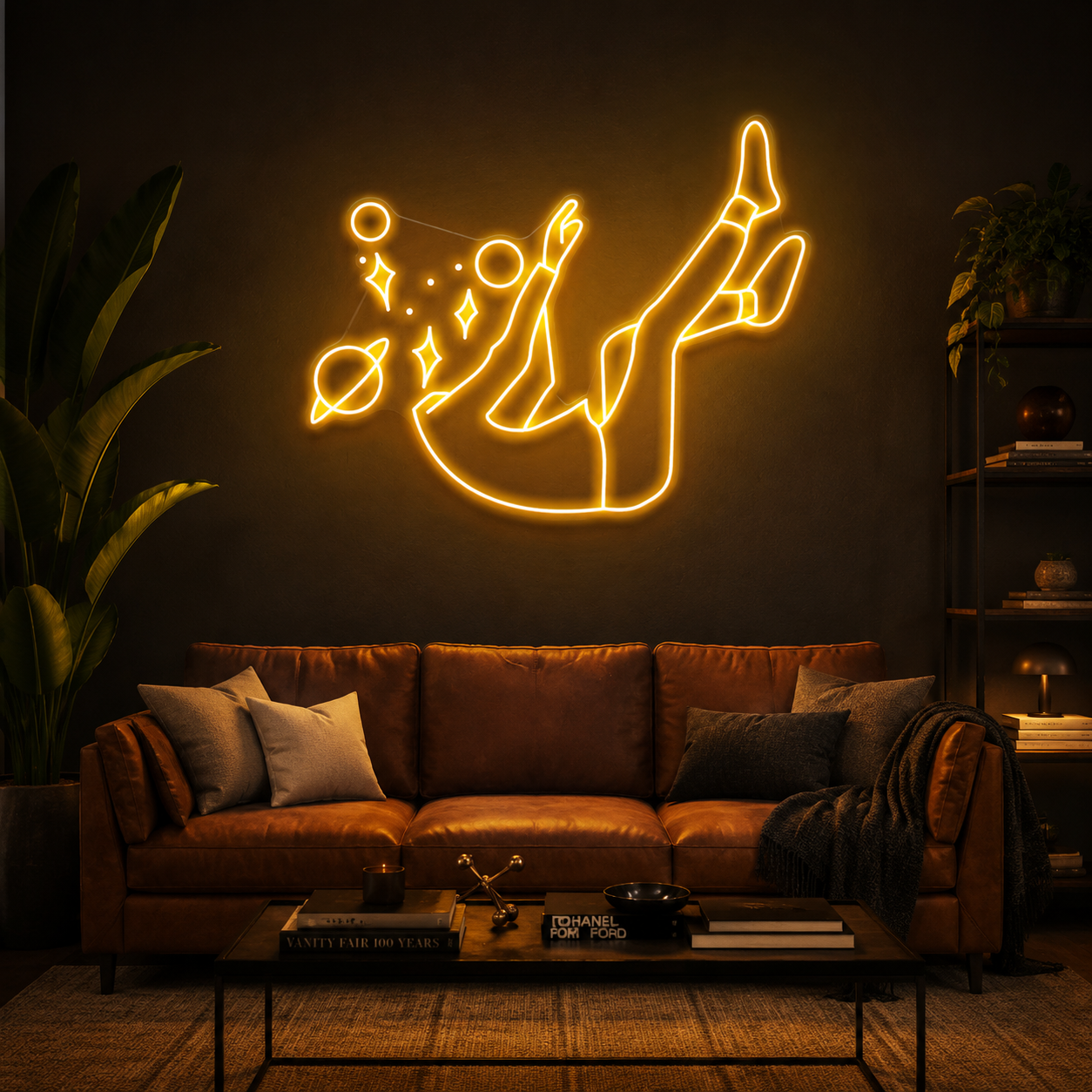 Falling Into Space Led Neon Sign Light