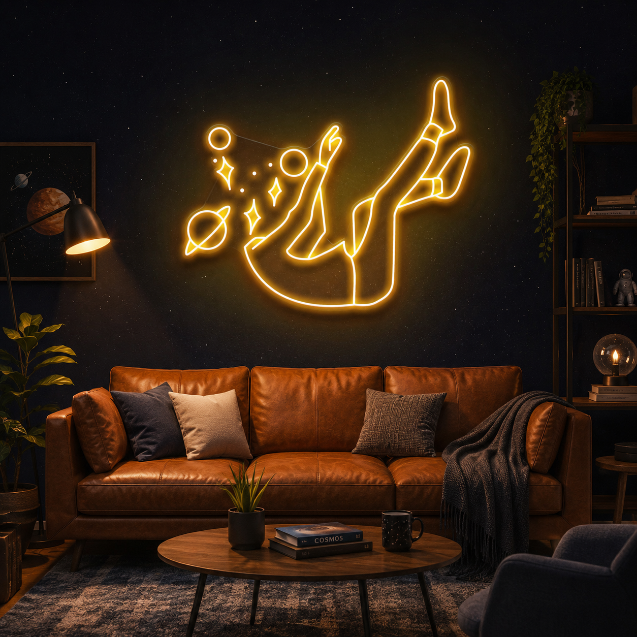 Falling Into Space Led Neon Sign Light
