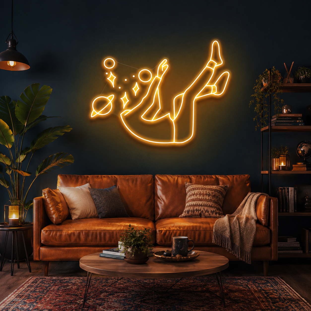 Falling Into Space Led Neon Sign Light