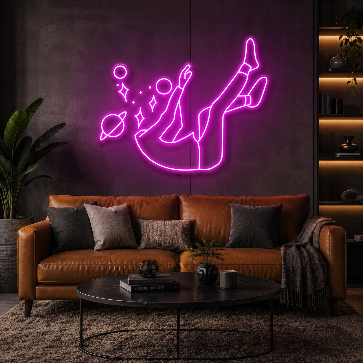 Falling Into Space Led Neon Sign Light