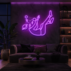 Falling Into Space Led Neon Sign Light
