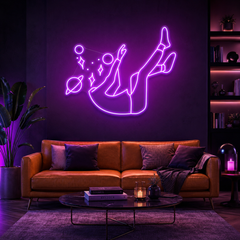 Falling Into Space Led Neon Sign Light