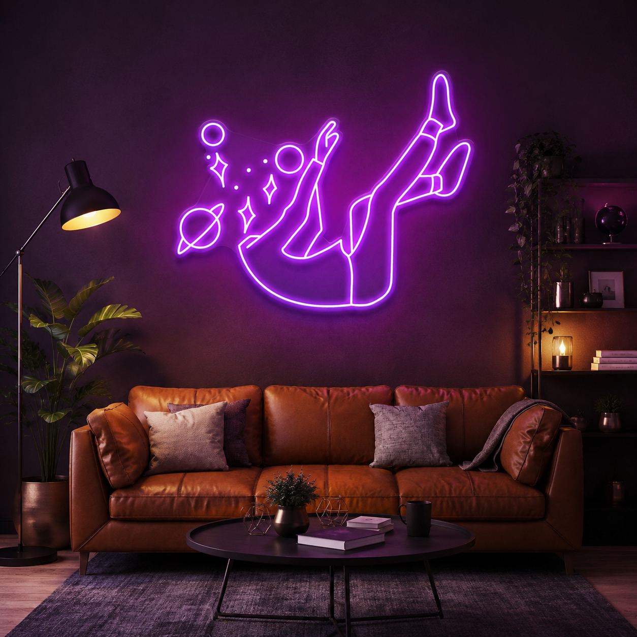 Falling Into Space Led Neon Sign Light