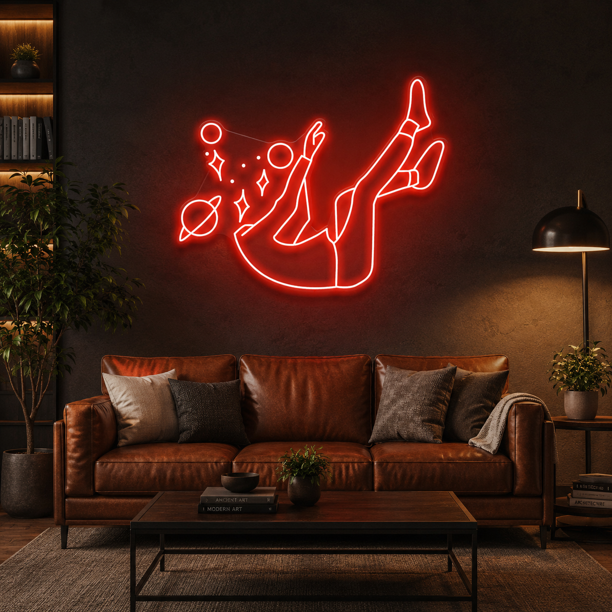 Falling Into Space Led Neon Sign Light