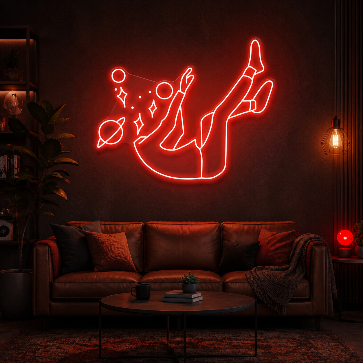 Falling Into Space Led Neon Sign Light