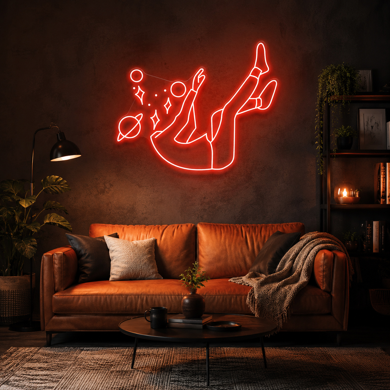 Falling Into Space Led Neon Sign Light