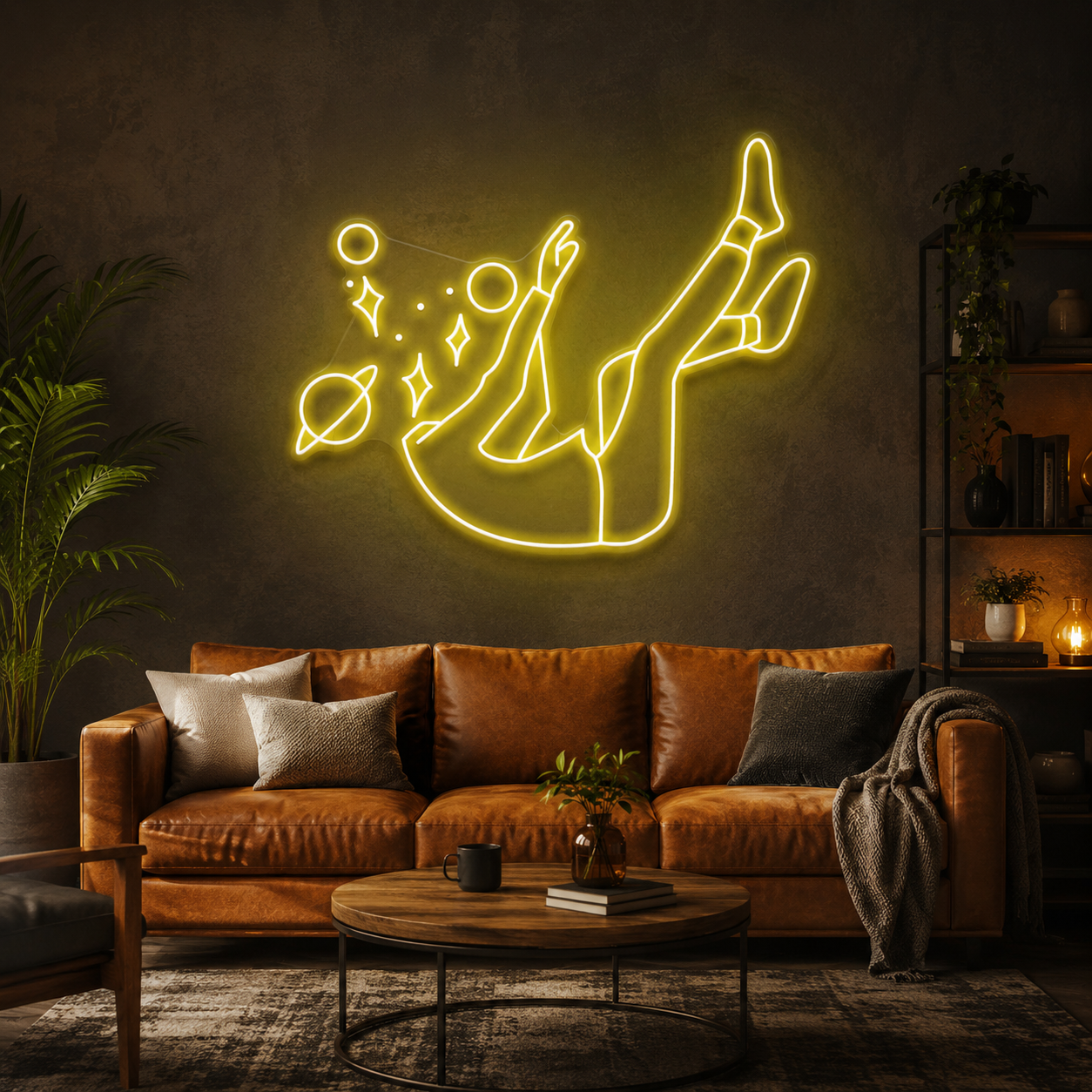 Falling Into Space Led Neon Sign Light