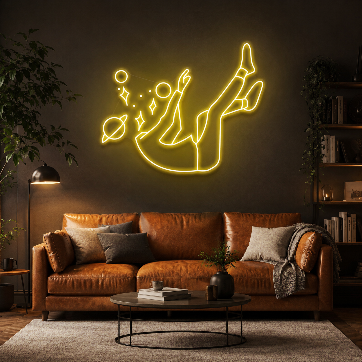Falling Into Space Led Neon Sign Light