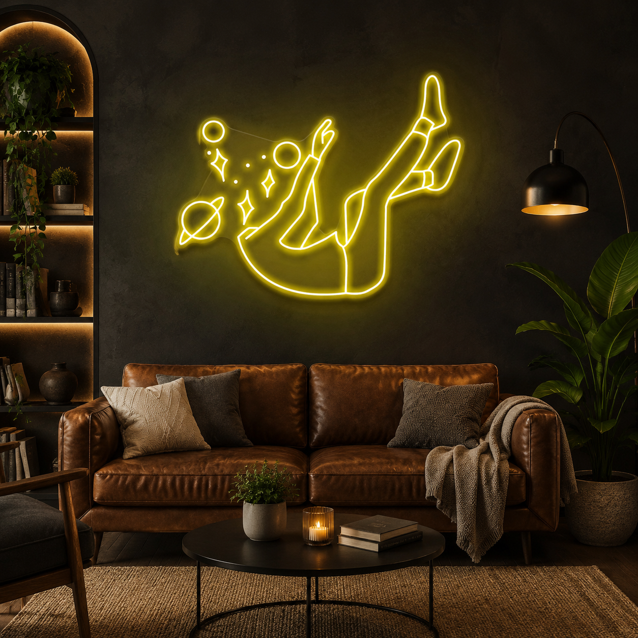Falling Into Space Led Neon Sign Light