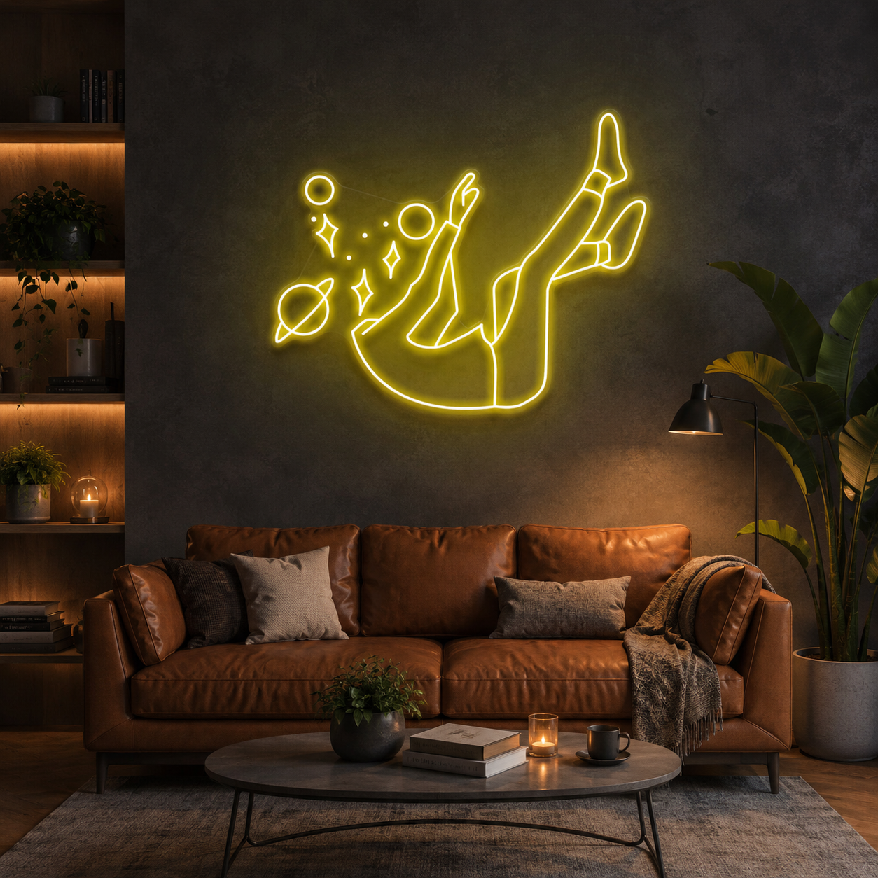 Falling Into Space Led Neon Sign Light