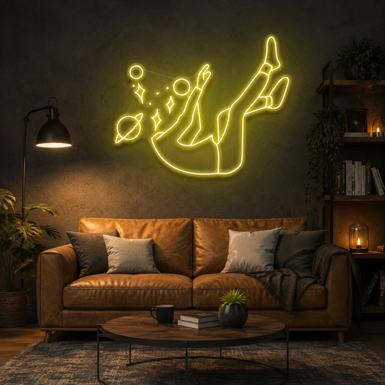 Falling Into Space Led Neon Sign Light