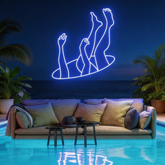 Falling Neon Sign