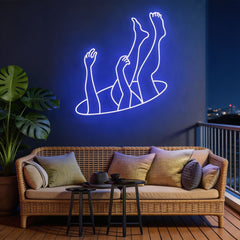 Falling Neon Sign