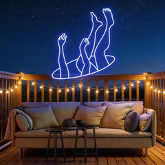 Falling Neon Sign