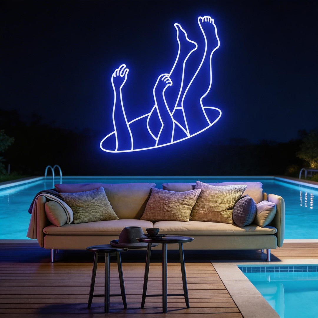 Falling Neon Sign
