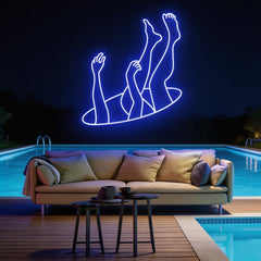 Falling Neon Sign