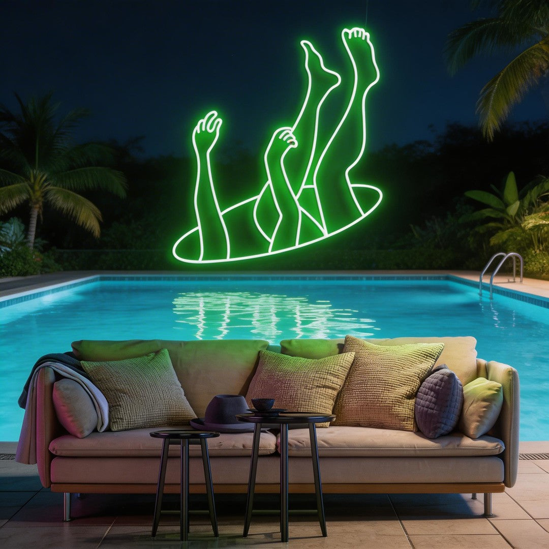 Falling Neon Sign
