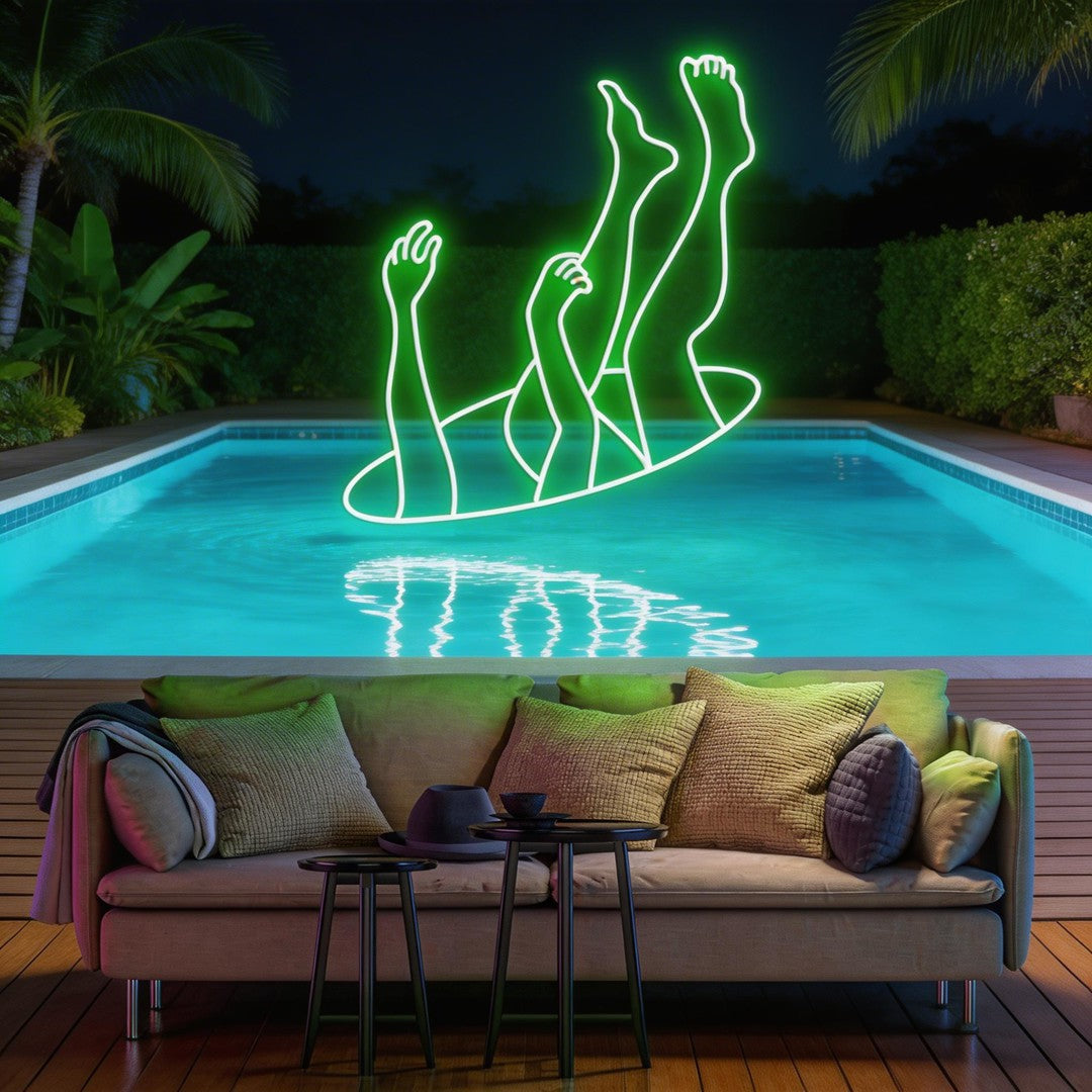 Falling Neon Sign