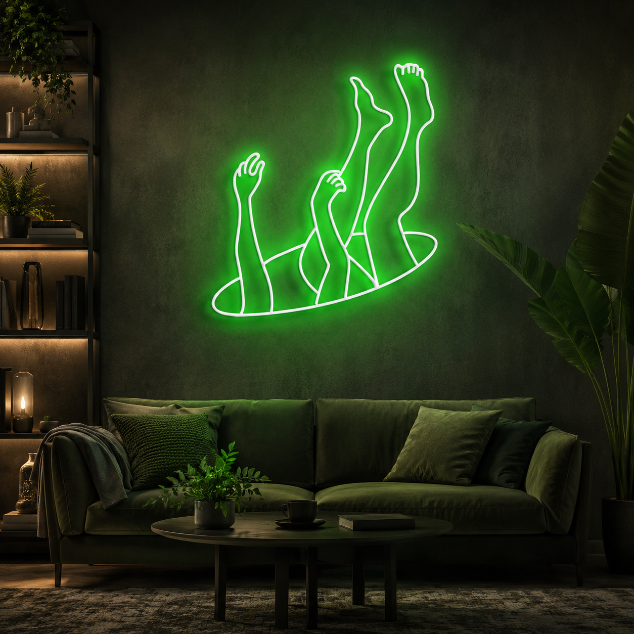 Falling Neon Sign