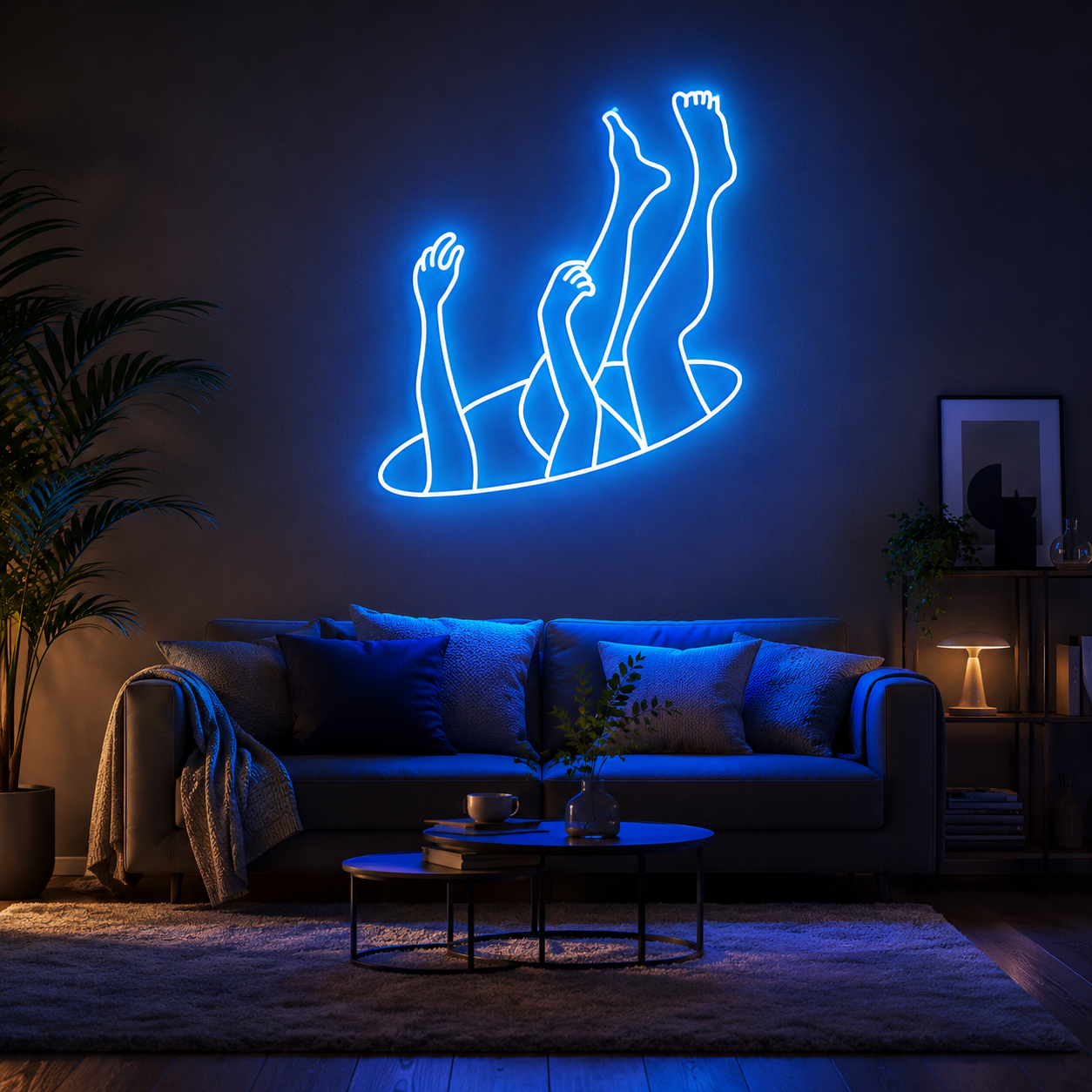 Falling Neon Sign