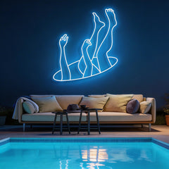 Falling Neon Sign
