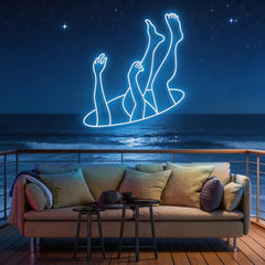 Falling Neon Sign