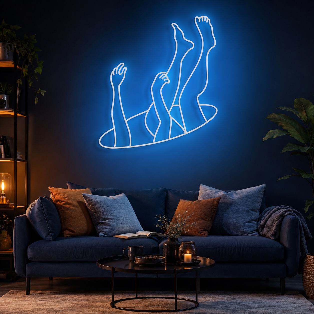 Falling Neon Sign