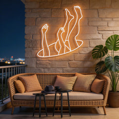 Falling Neon Sign