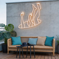 Falling Neon Sign
