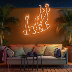 Falling Neon Sign