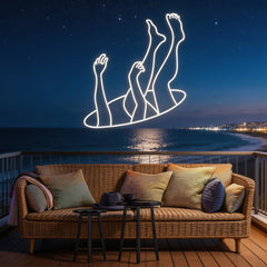 Falling Neon Sign